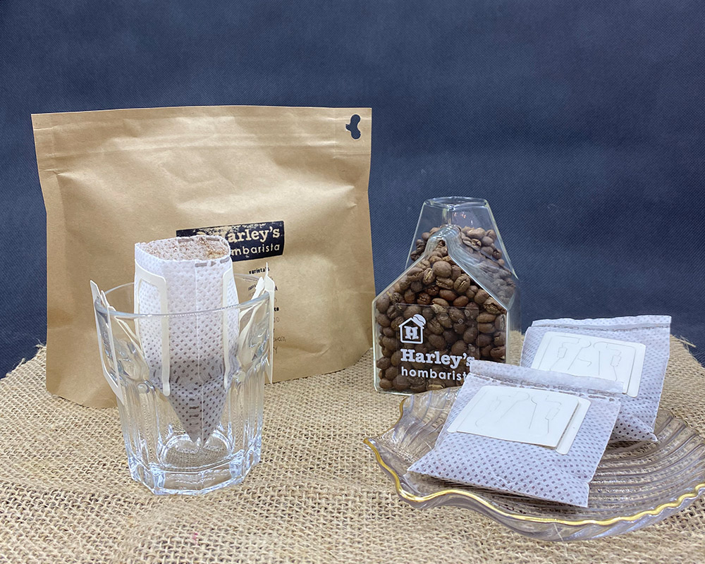 Peaberry Drip Bags(10 sachets per box) Harley's Hombarista